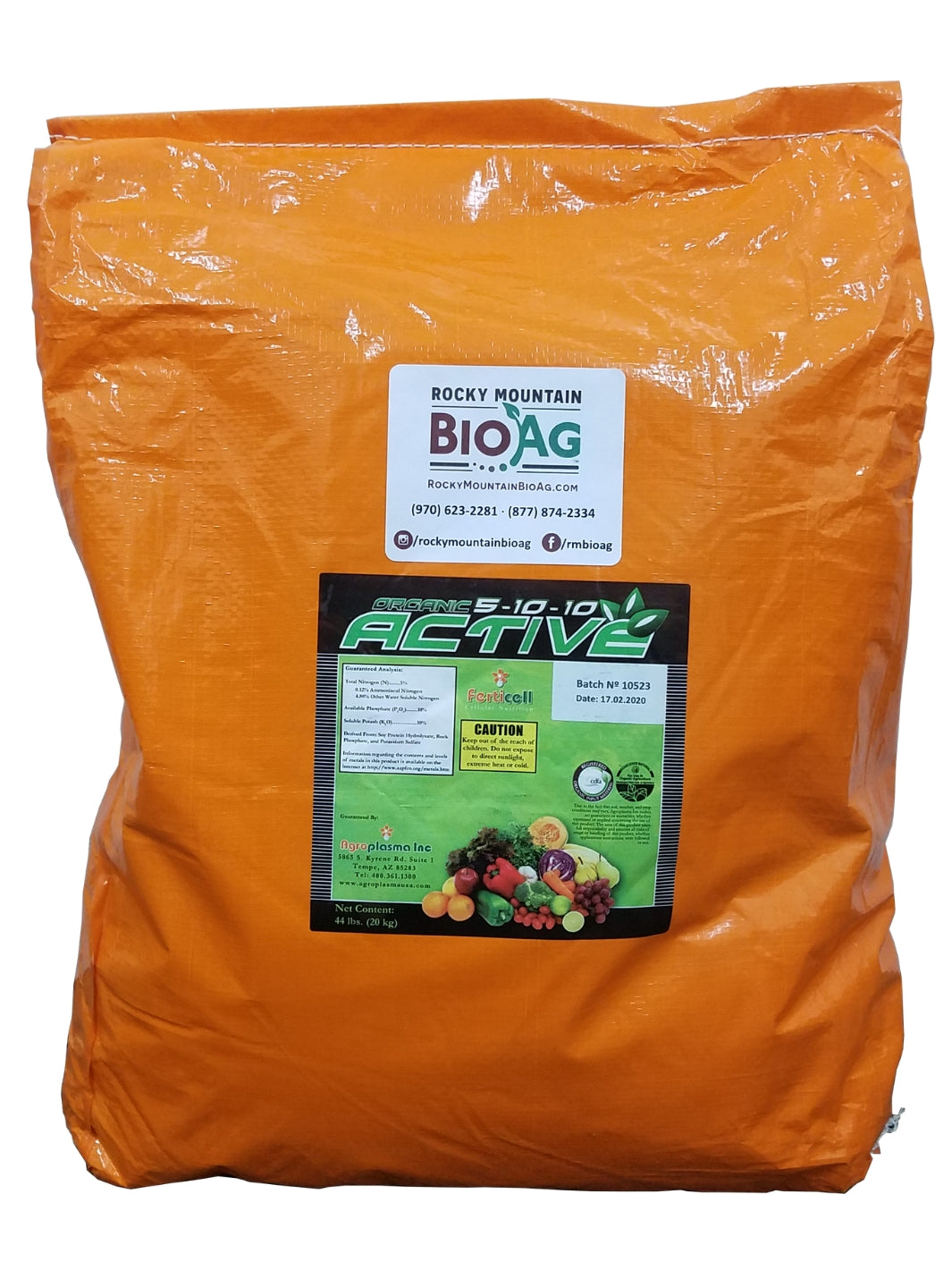 Active 5-10-10 Organic Fertilizer | Rocky Mountain BioAg
