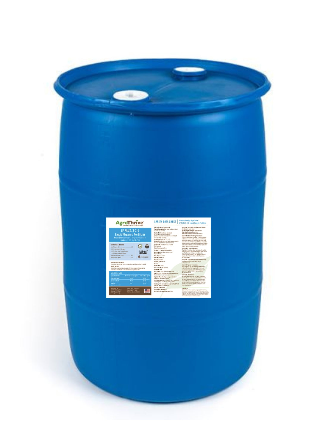 organic liquid npk fertilizer Nutrient Enhanced Organic Fertilizer | Rocky Mountain BioAg 55 Gallons