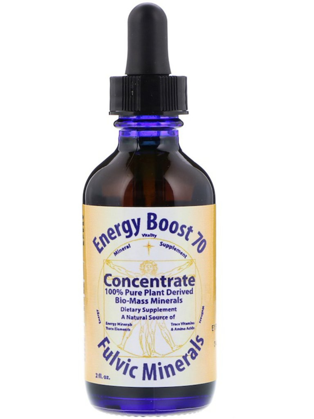 2 Ounce Concentrate Energy Boost 70 Fulvic Acid by Morningstar Minerals