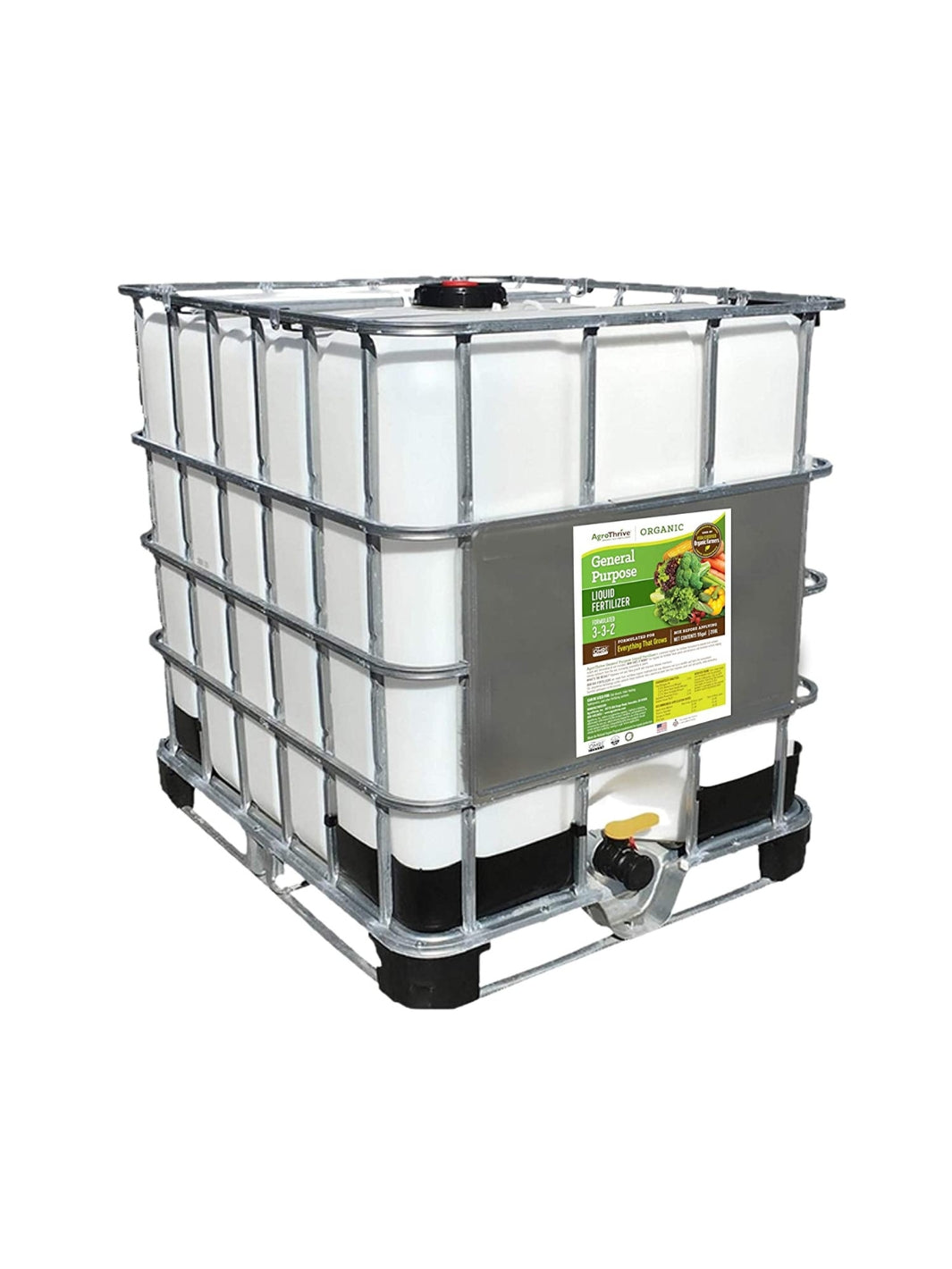 AgroThrive Organic 3-3-2 General Purpose Liquid Fertilizer 275 Gallon