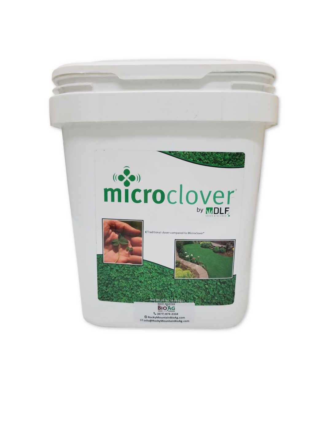 20lb Pail of Micro Clover Lawn Seed