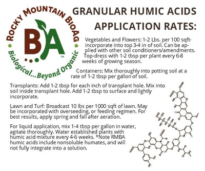 Humic Acid Granules Application Rates