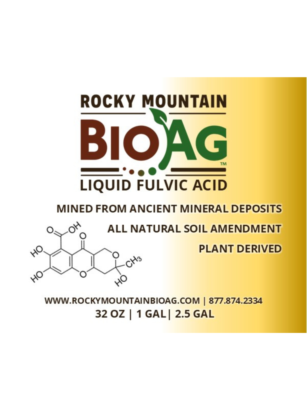 Liquid Fulvic Acid for Plants RMBA Rocky Mountain BioAg