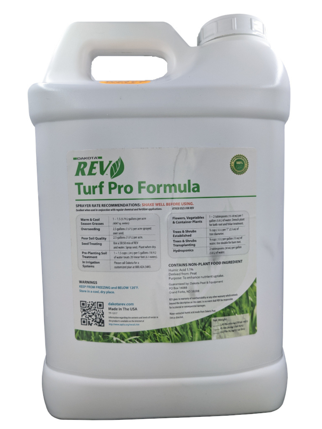 Organic Lawn Fertilizer - REV Turf Pro Growth Stimulant