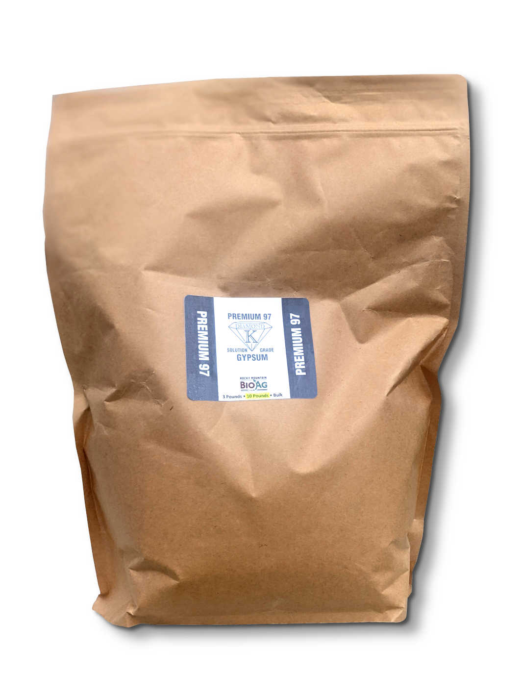 Diamond K Premium Organic Solution Grade Gypsum in 10 Pound Bag