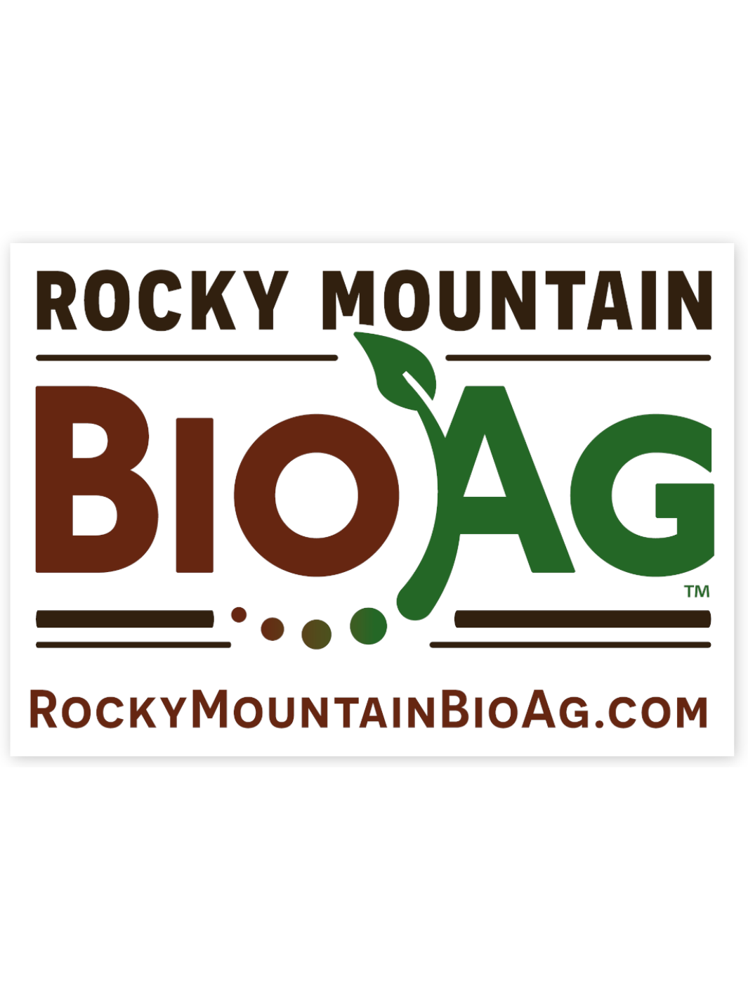 Rocky Mountain BioAg Logo Rectangular Magnet