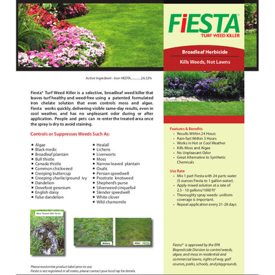 Broadleaf Herbicide Fiesta Turf Weed Killer