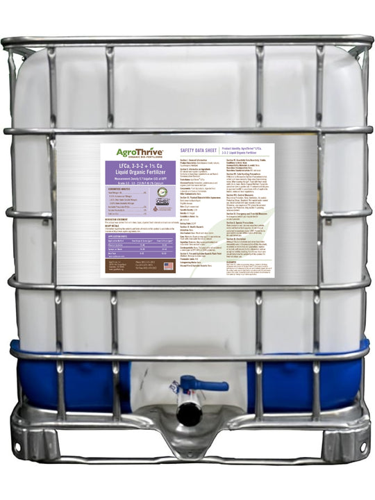AgroThrive LFCa 3-3-2 Plus 1 Percent Calcium 265 Gallon Tote