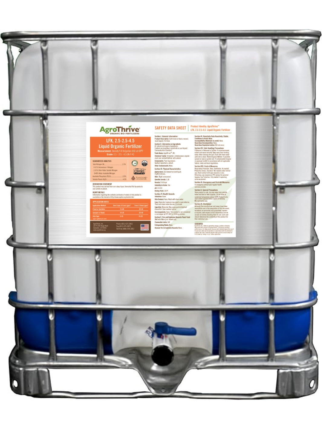 organic liquid potassium fertilizer High Potassium Liquid Organic Fertilizer | Rocky Mountain BioAg ≈265 Gallons