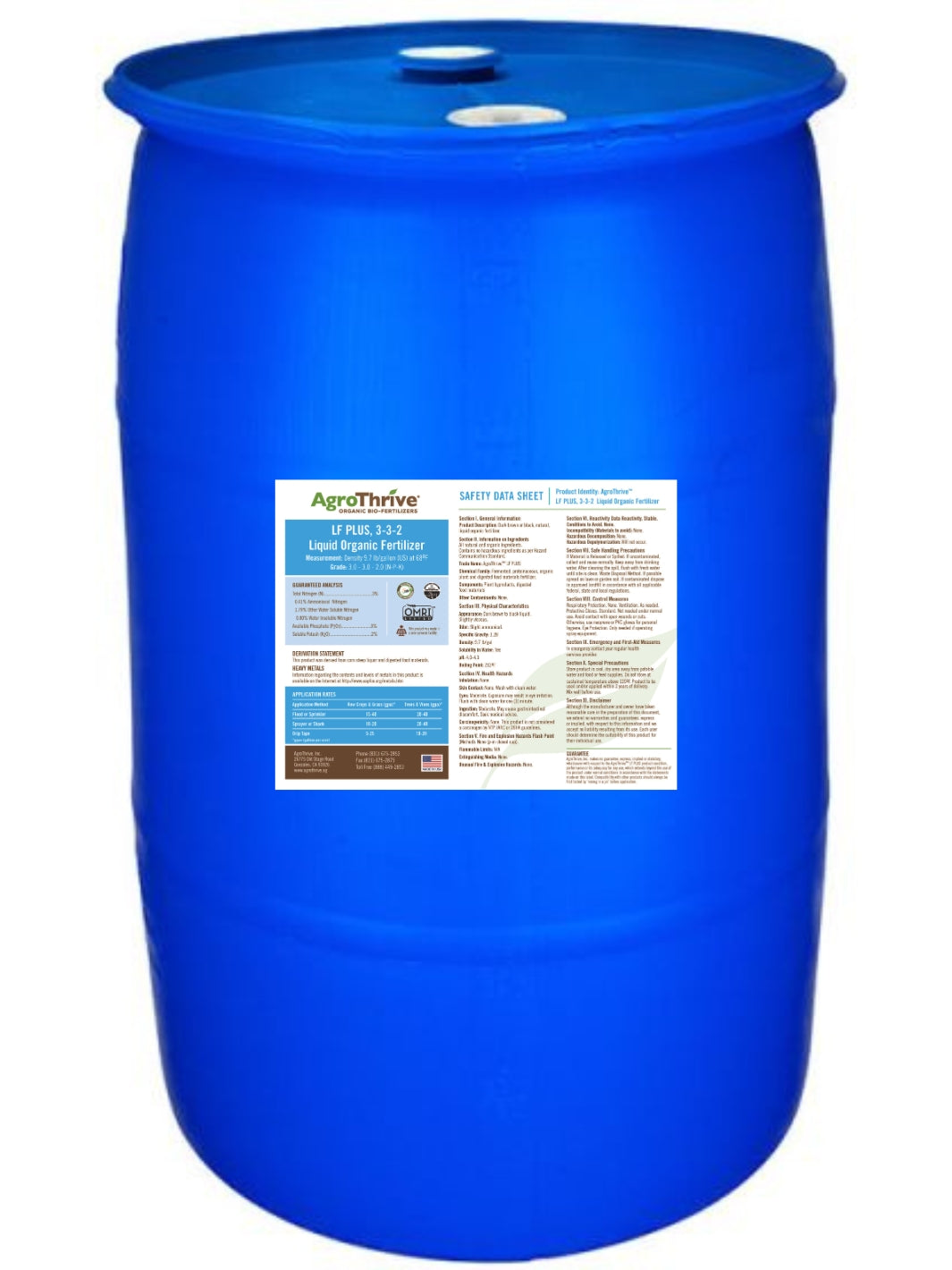 AgroThrive LF Plus 3-3-2 55 Gallon Drum
