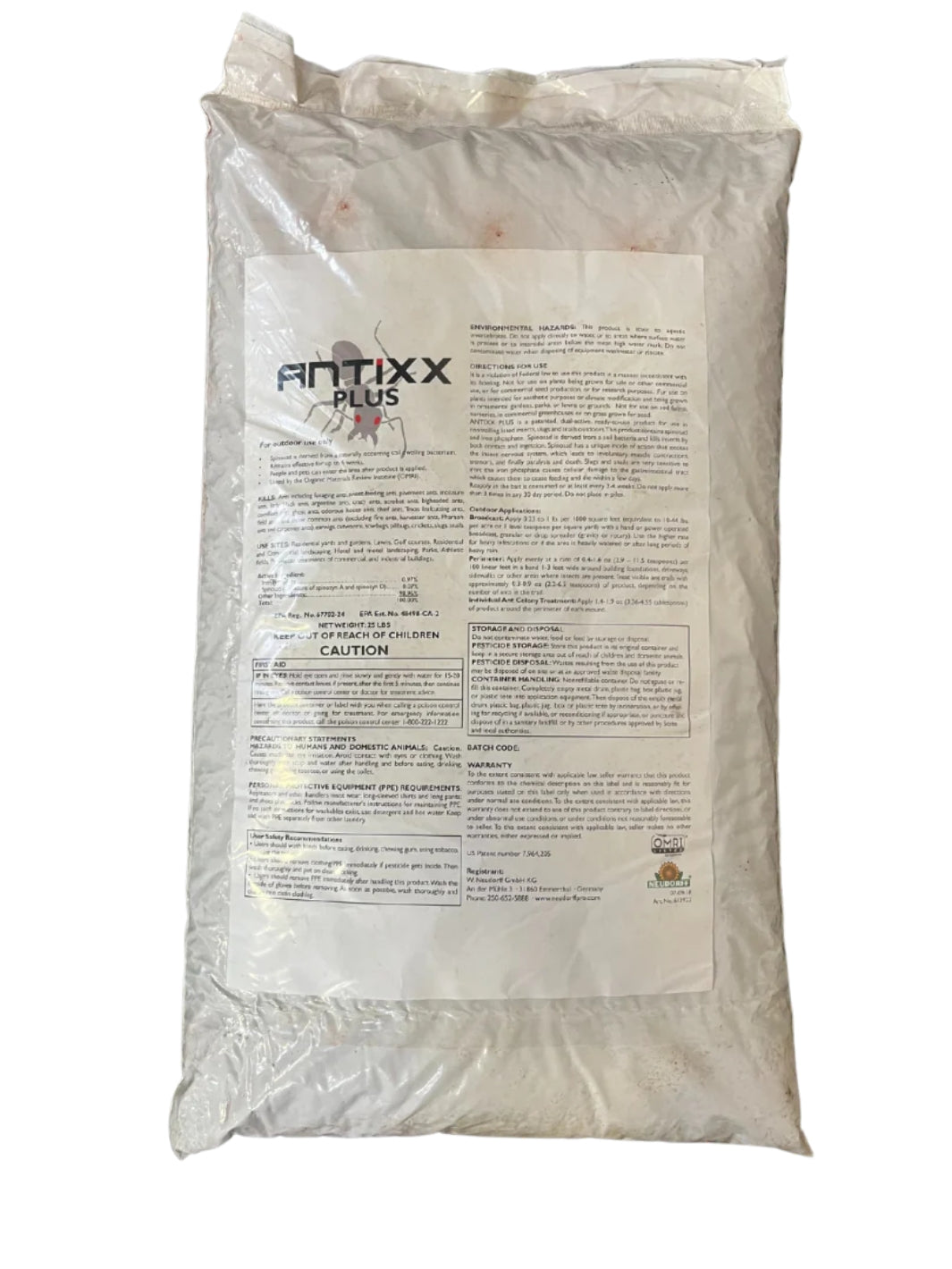 ANTiXX PLUS Granular Ant Killer, Slug, and Snail Bait 25 Pound Bag