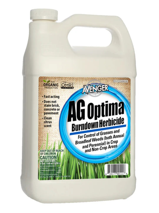 Avenger AG Optima Organic Non Toxic Weed Control Concentrate in 1 Gallon Bottle