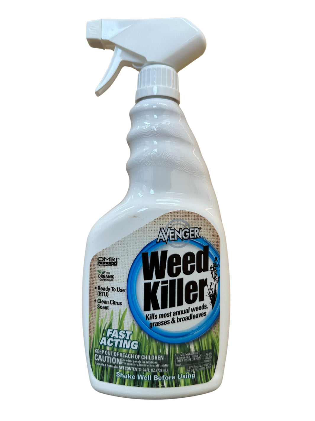 24 Ounce Spray Bottle of Avenger Organic Weed Killer Ready-To-Use