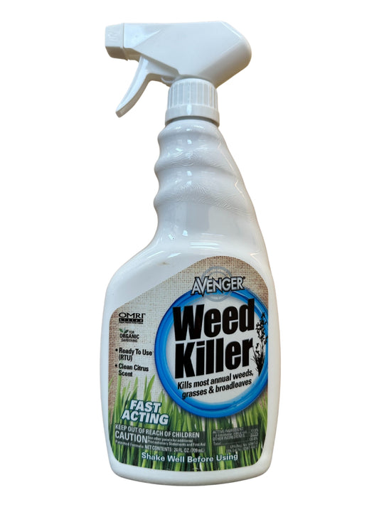 24 Ounce Spray Bottle of Avenger Organic Weed Killer Ready-To-Use