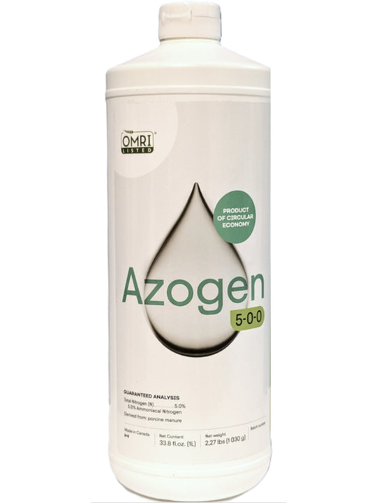 Azogen 5-0-0 32 ounce bottle organic nitrogen supplement