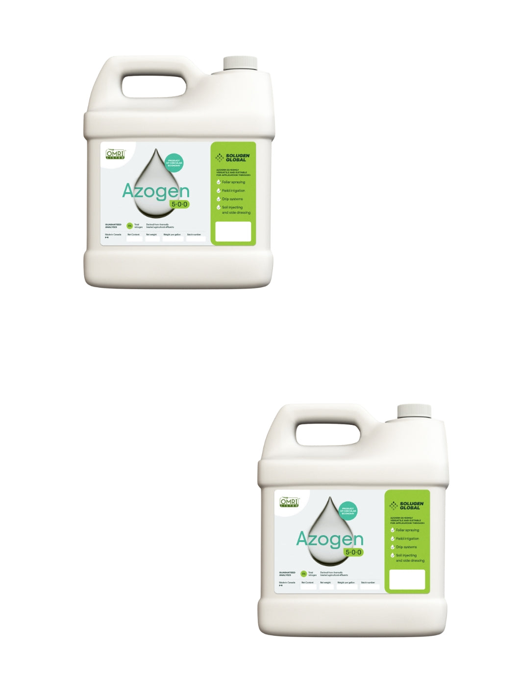 Azogen 5-0-0 2 x 2.5 Gallon Containers organic nitrogen supplement