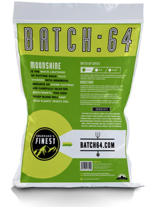 Batch 64 Moonshine Organic Super Soil Bag Back