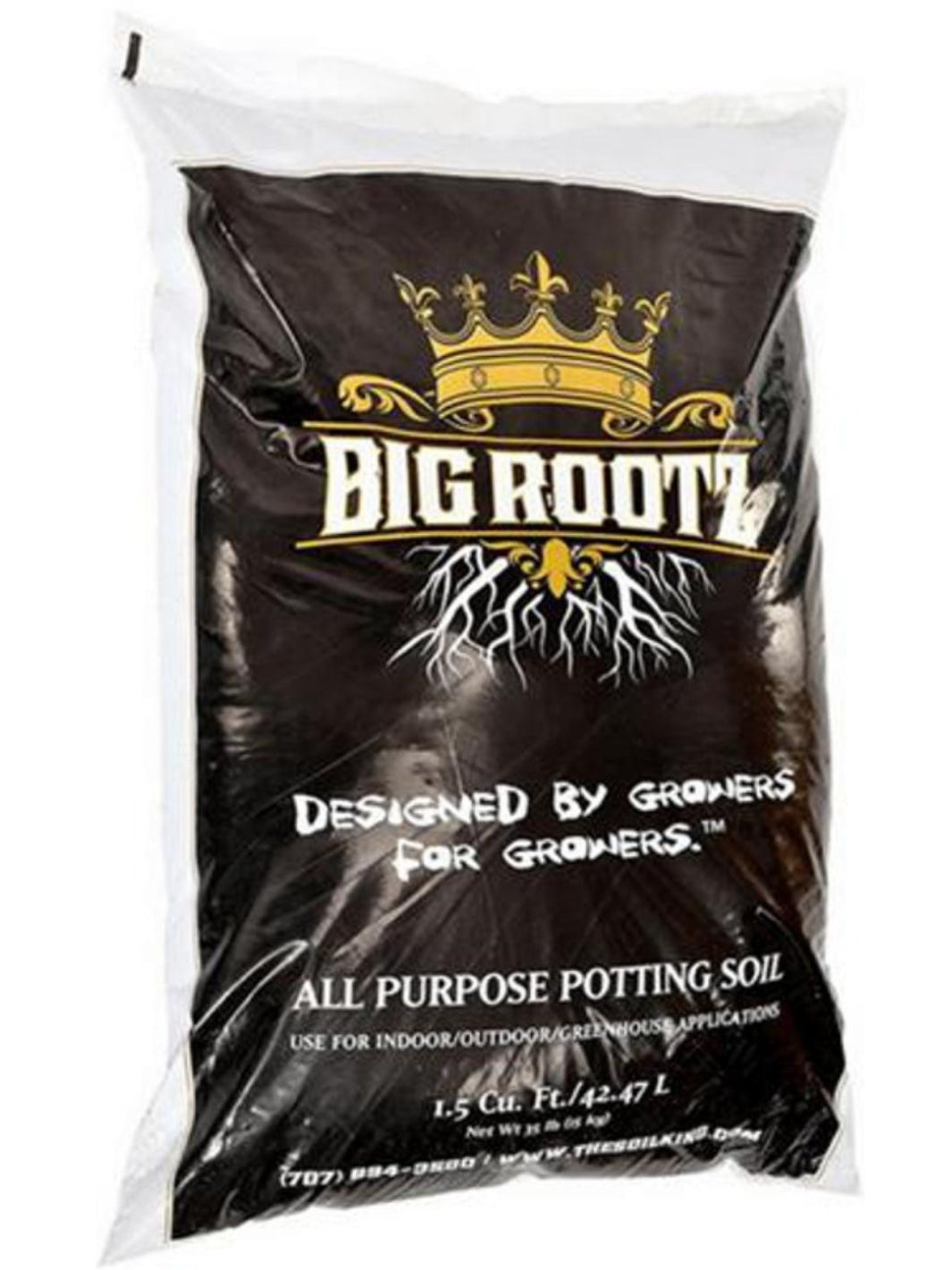 Big Roots Microbe Friendly Soil by The Soil King in 1.5 Cu. Feet Bag