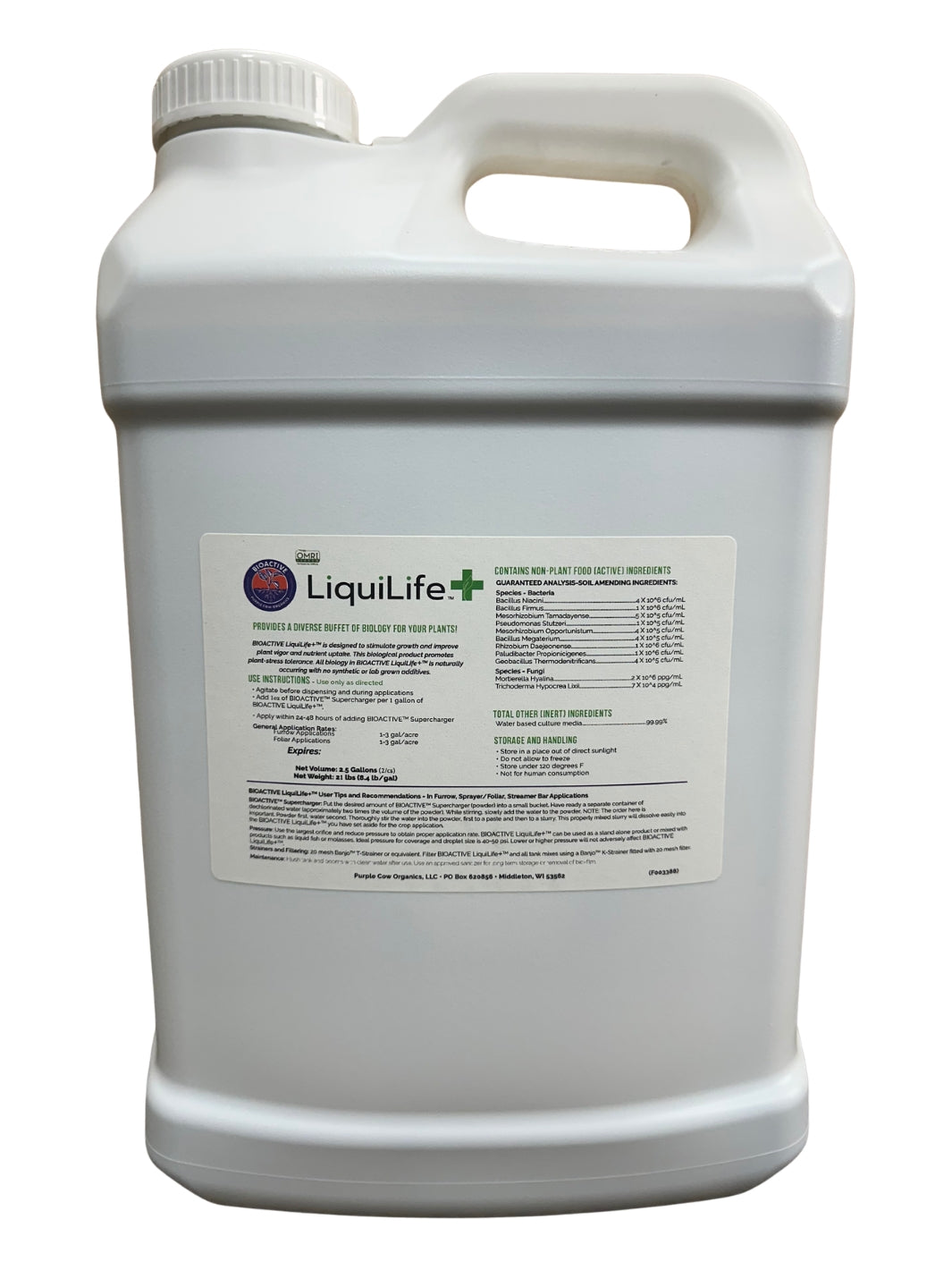 Purple Cow Organics Bioactive LiquiLife+ Liquid Biological Soil Amendment