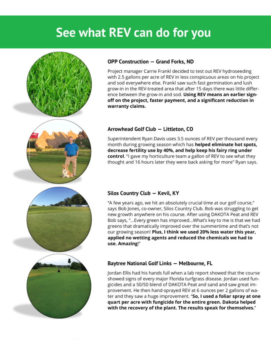 Dakota REV Organic Growth Stimulant Testimonials