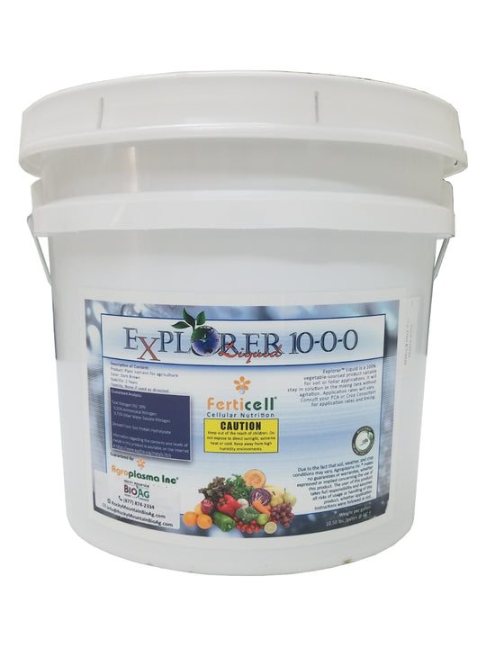 3.5 Gallon Bucket of Explorer 10-0-0 Liquid Organic Fertilizer