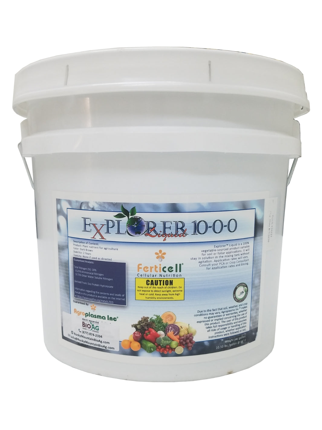 3.5 Gallon Bucket of Explorer 10-0-0 Liquid Organic Fertilizer