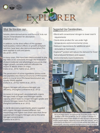 Page 3 Information Sheet About Explorer 10-0-0 Liquid Organic Fertilizer