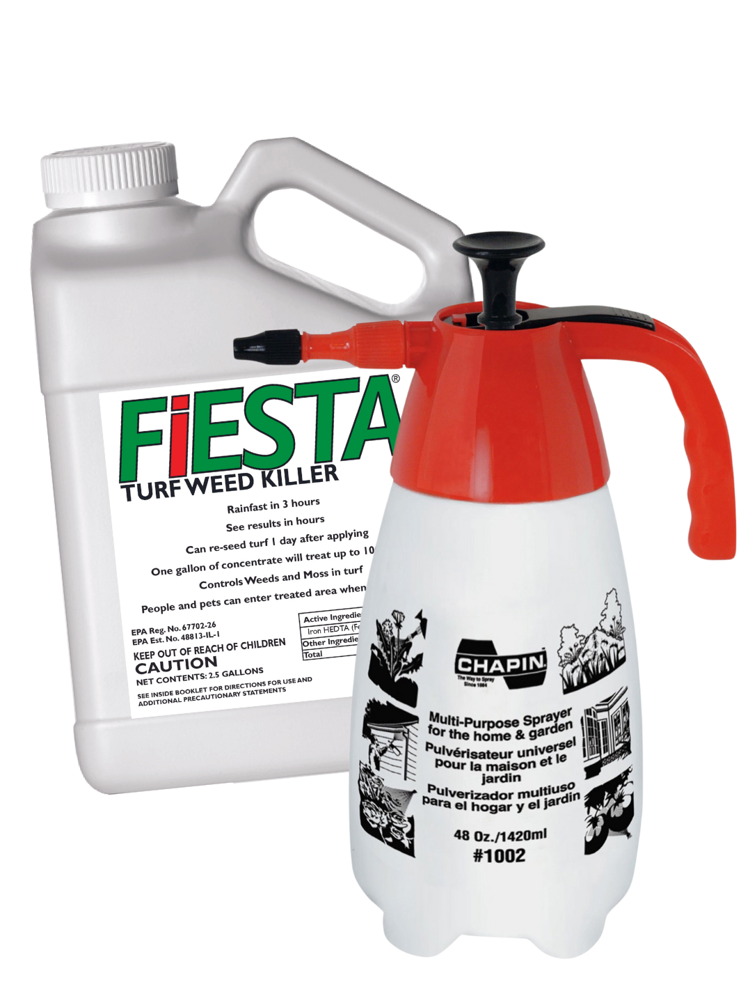 1 Gallon Fiesta with 48 Ounce Compression Sprayer