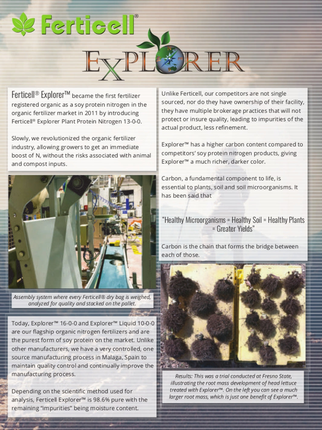 Page 1 Explorer 16-0-0 Organic Nitrogen Fertilizer Info Sheet 
