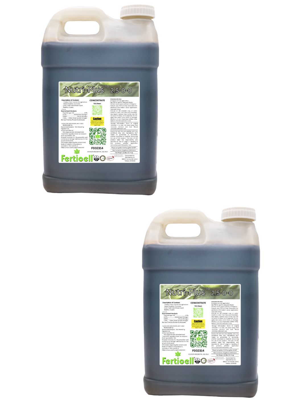 Nutri-Plus 2.5-0-0 Organic Fertilizer | Rocky Mountain BioAg