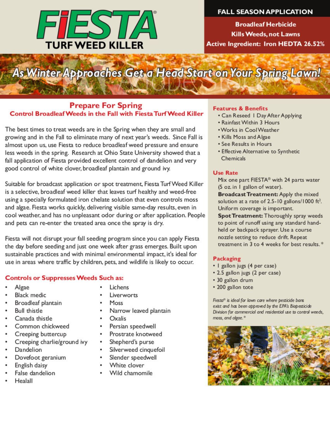 Organic Selective Weed Killer for Lawns - Fiesta Turf Herbicide – Rocky ...