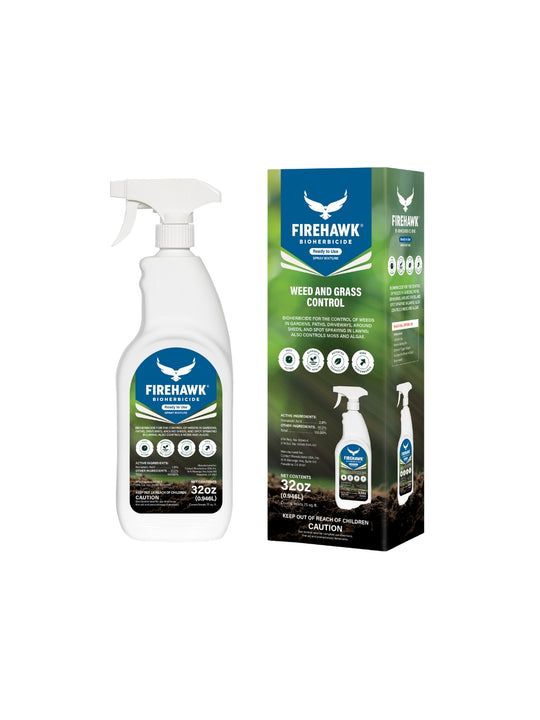 FireHawk Bioherbicide Ready-To-Use 32 oz trigger sprayer bottle — natural glyphosate-free weed killer
