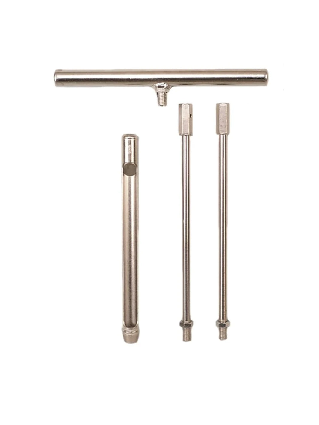 JMC Collapsible Soil Sampler with collapsible T handle, two 12 inch extensions, and 12 inch wet sampling tube