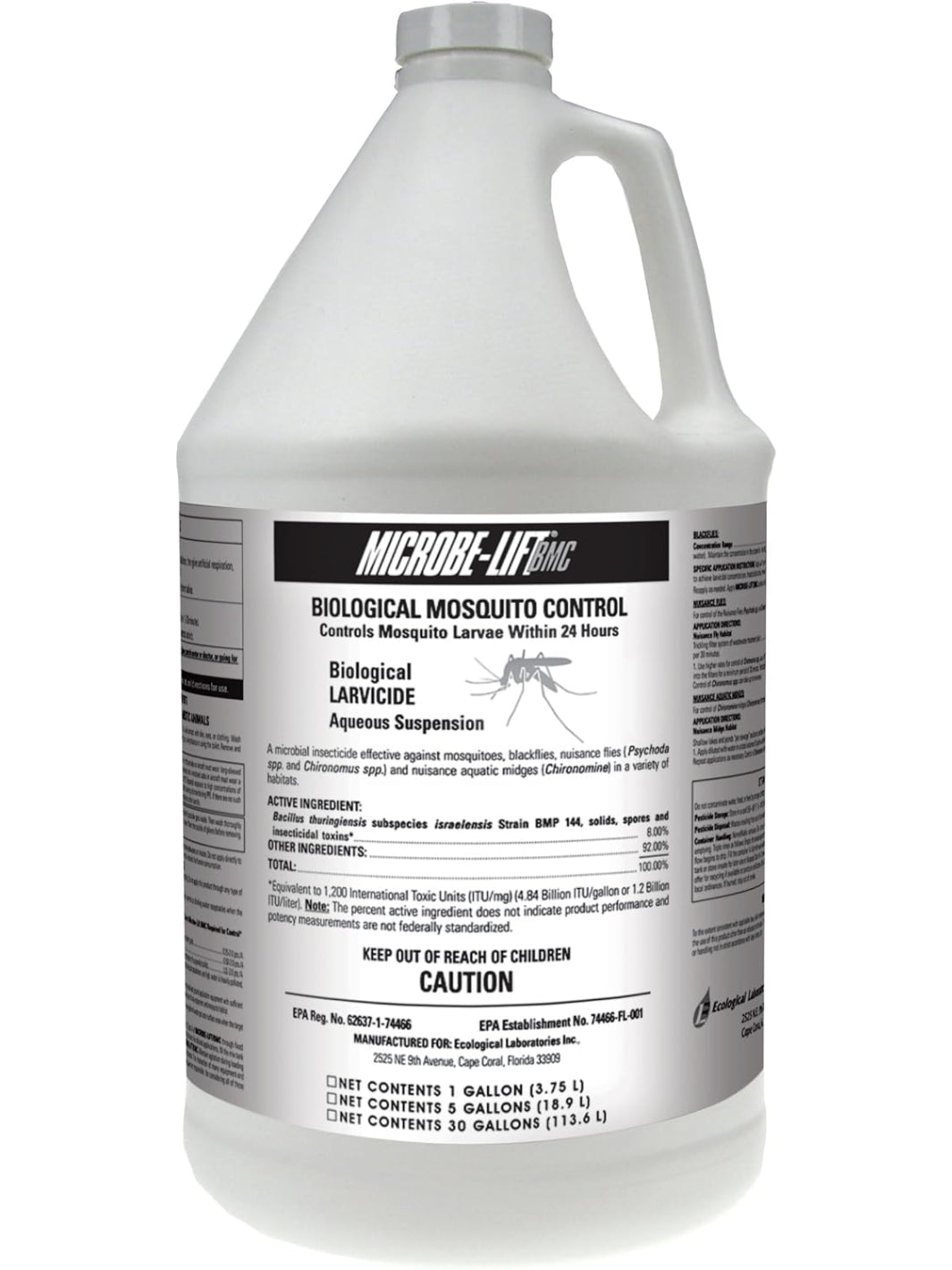 1 Gallon Bottle of Microbe Lift Biological Mosquito Control