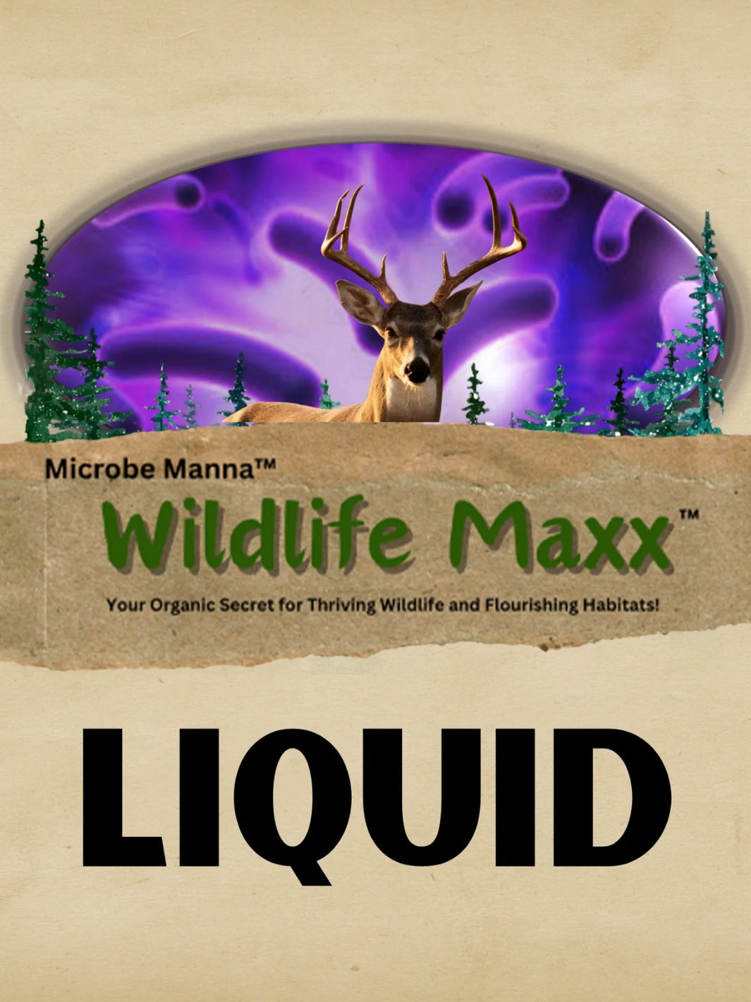 Microbe Manna™ Wildlife Maxx™ Liquid Front Label