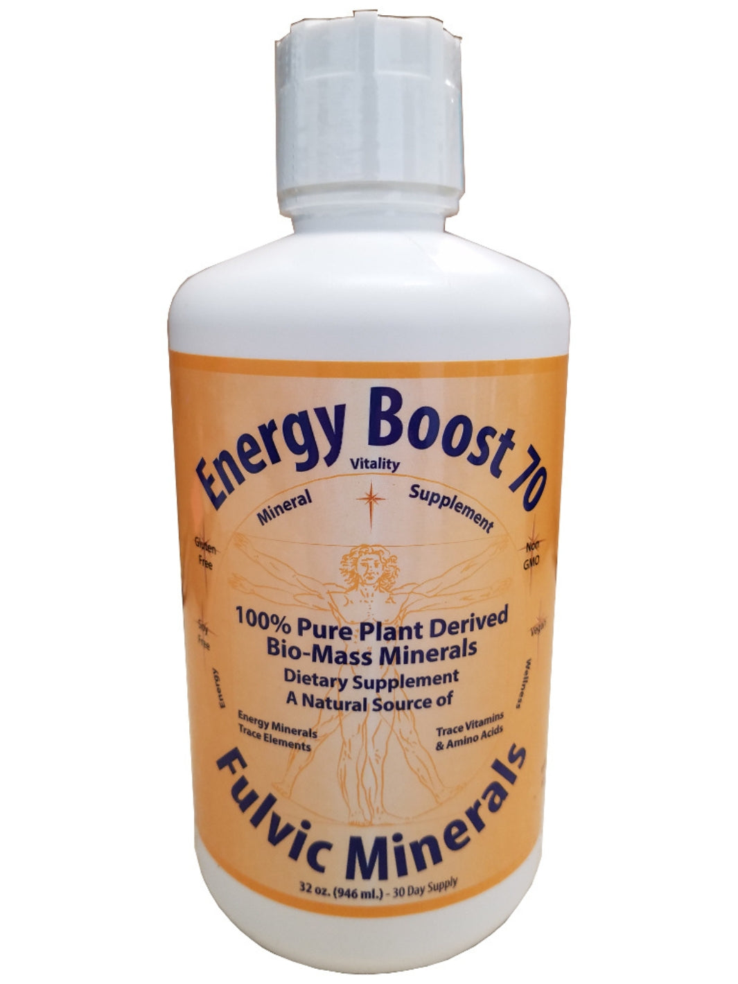 1 Quart of Energy Boost 70 Fulvic Acid by Morningstar Minerals