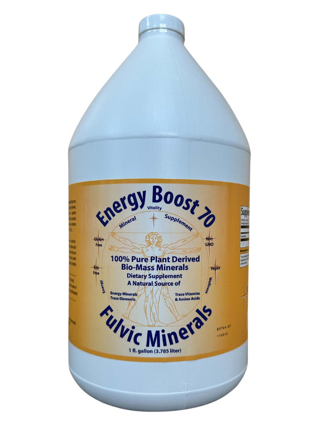 1 Gallon of Energy Boost 70 Fulvic Acid by Morningstar Minerals