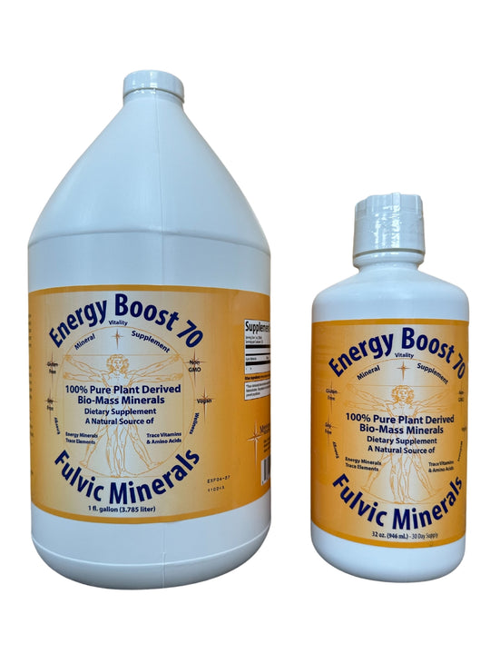 1 Gallon and 1 Quart of Energy Boost 70 Fulvic Acid by Morningstar Minerals