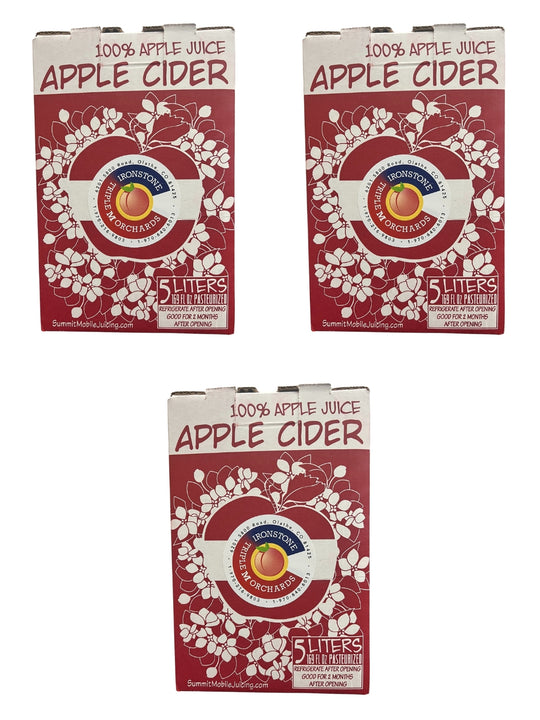 3 Pack of Triple M Orchards Natural Apple Juice Apple Cider