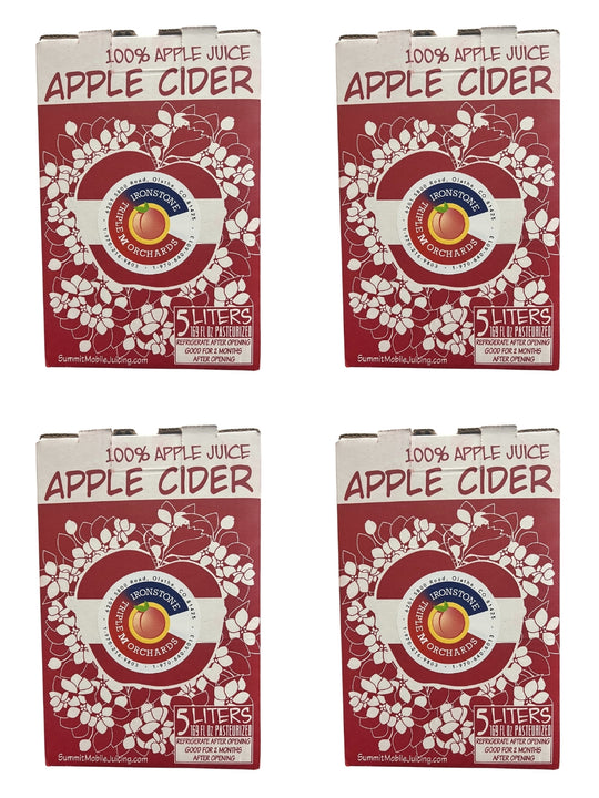 Triple M Orchards Natural 100% Apple Juice Apple Cider 4 Pack