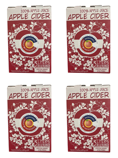 Triple M Orchards Natural 100% Apple Juice Apple Cider 4 Pack