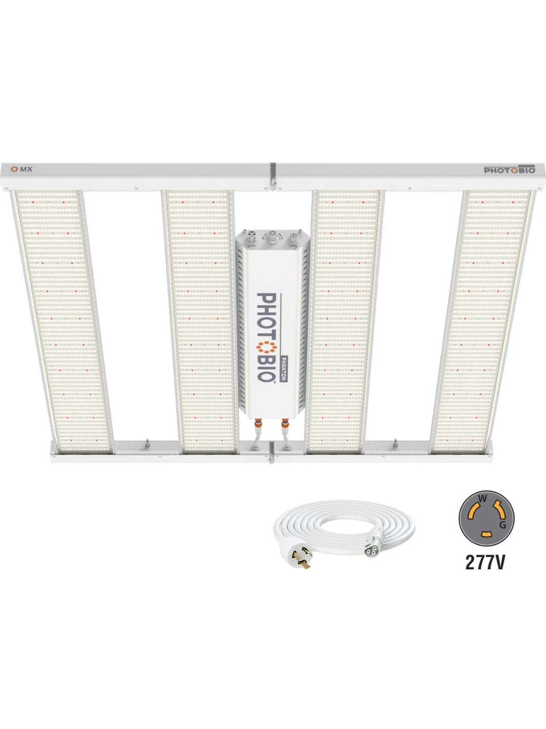 PHOTOBIO MX LED light, 680W, 100-277V S4 spectrum with iLOC 277V L7-20P Plug 10' Cord PTB7680LS44