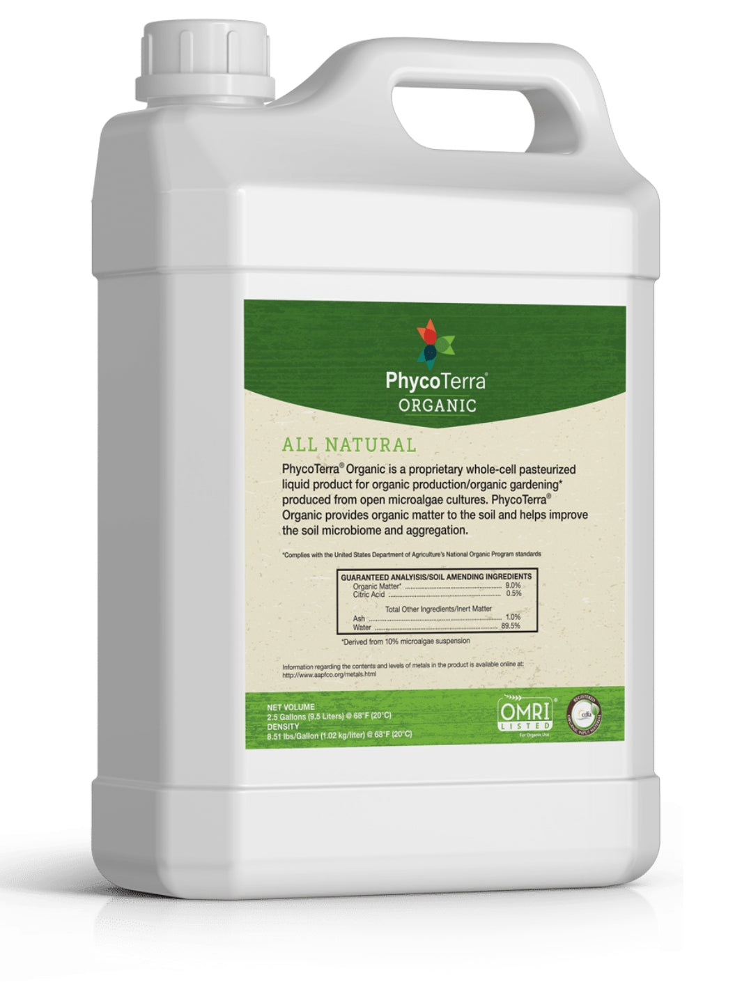 PhycoTerra Organic Soil Amendment 2.5 Gallon Container