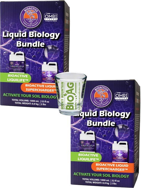 Purple Cow Organics Liquid Biology Bundle – BioActive LiquiLife + Liquid Supercharger