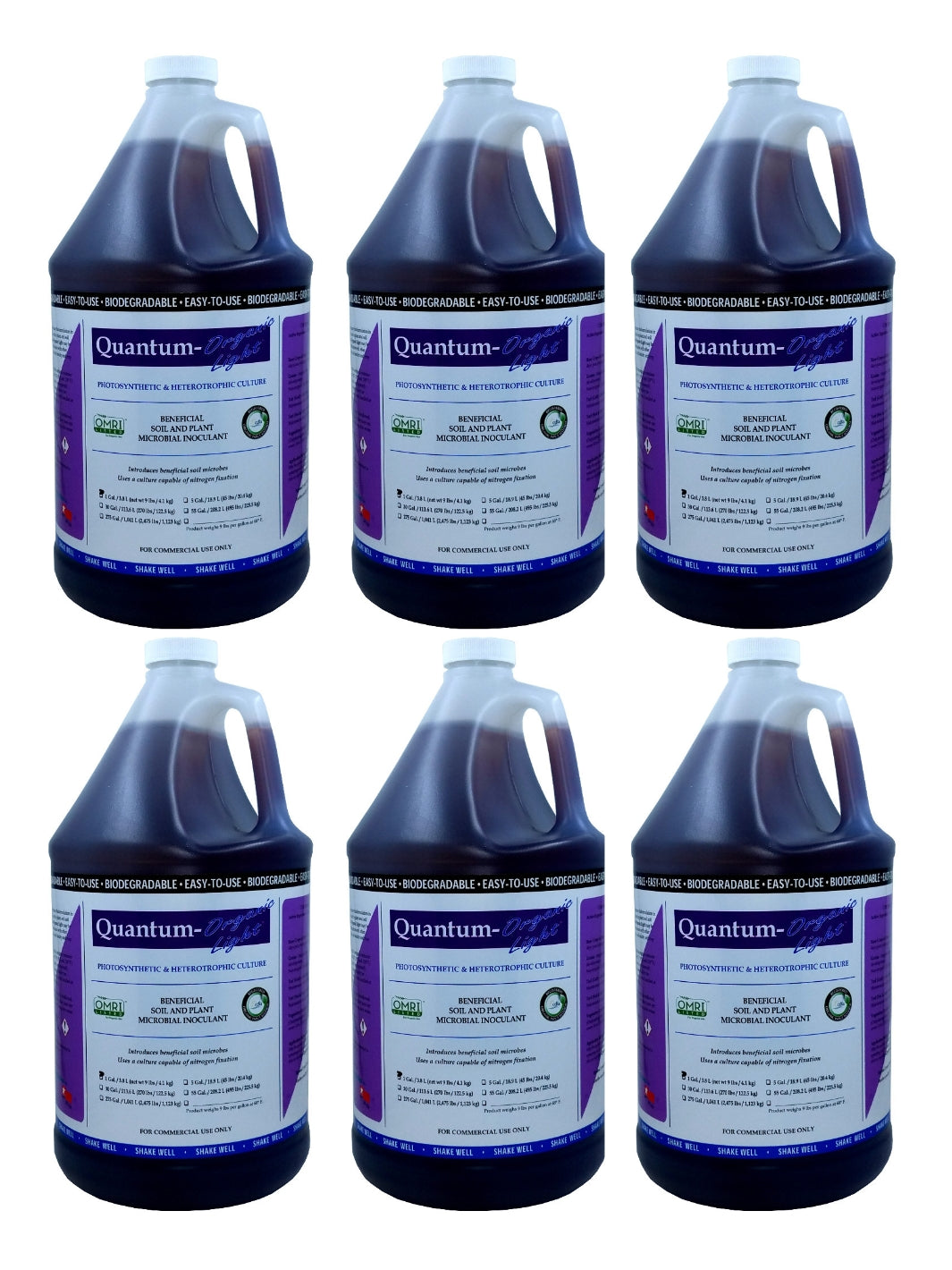 Six Pack of Quantum Growth Organic Light