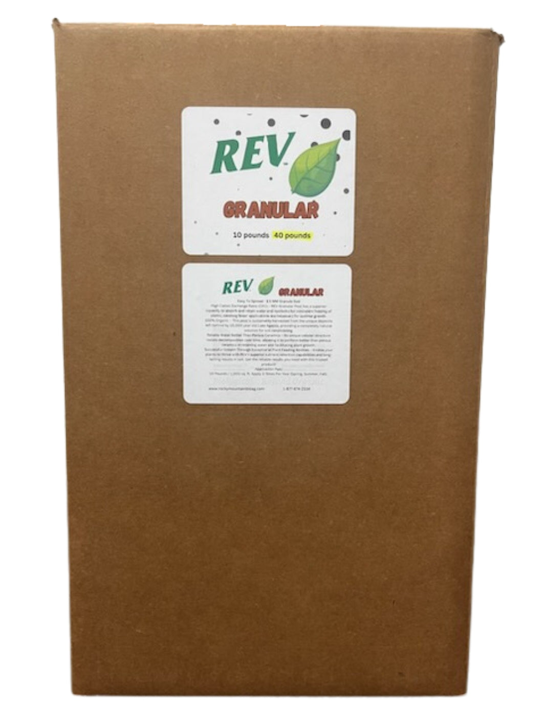 40 Pound Box of REV Granular 1.5 MM Dakota Peat Soil