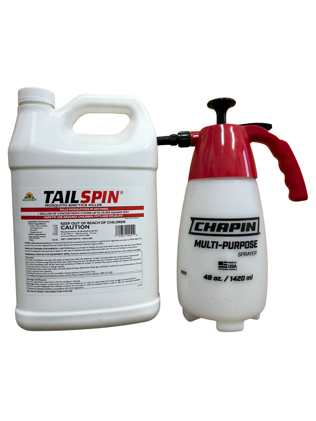 Tailspin 1 Gallon with Chapin 48 oz Compression Sprayer