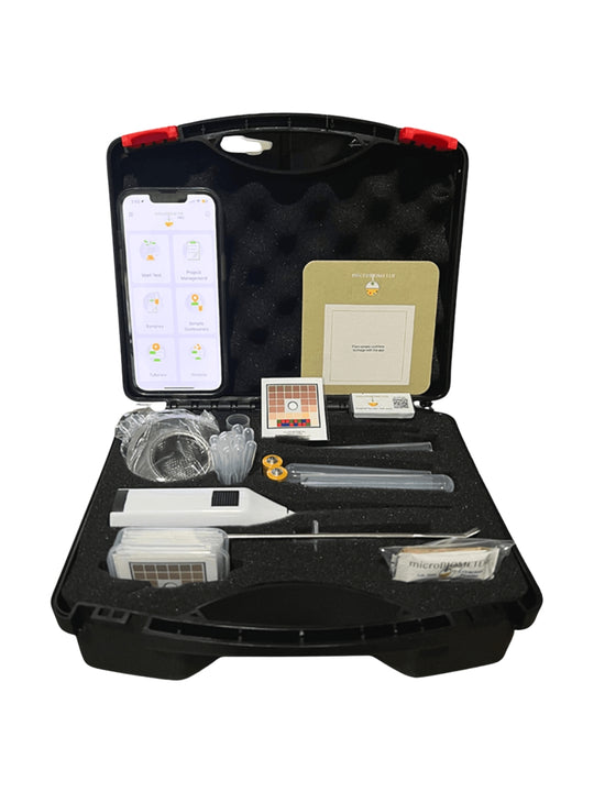 microBIOMETER PRO Starter Kit for soil microbial biomass testing – 20 field tests included