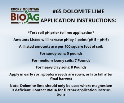 Dolomite Lime Application Instructions