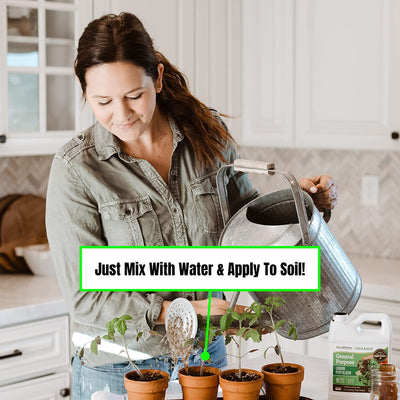 AgroThrive Organic 3-3-2 General Purpose Liquid Fertilizer Just Mix With Water and Apply To Soil